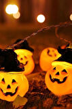 Halloween Led Işık Bal Kabağı Şapkalı 8 cm 10'lu
