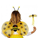 Kanat Set Arı kostümü lüks taç-kanat-asa set