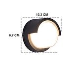 Cata Ct-7077 Plastik Modern Dış Mekan Duvar Günışığı Aplik 