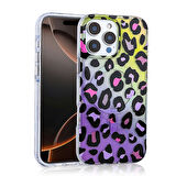 iPhone 16 Pro Kılıf Magsafe Şarj Özellikli Desenli Leopar Jago Kapak