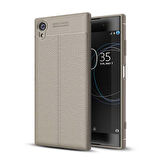 Sony Xperia XA1 Plus Uyumlu Kılıf Niss Silikon Kapak Gri