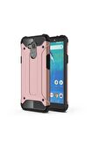 General Mobile 8 Uyumlu Kılıf Crash Silikon Kapak Rose Gold