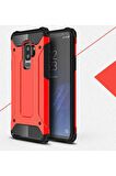 Samsung Galaxy S9 Plus Uyumlu Kılıf Crash Silikon Kapak Kırmızı