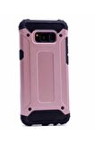 Samsung Galaxy S8 Uyumlu Kılıf Crash Silikon Kapak Rose Gold