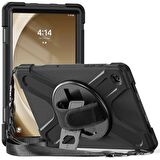 Samsung Galaxy Tab A9 Plus Uyumlu Tablet Kılıfı Sert PC Zırhlı Defender Kılıf