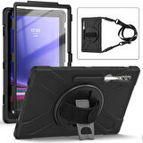 Samsung Galaxy Tab S9 Ultra X910 Uyumlu Tablet Kılıf Sert PC Zırhlı Defender Kılıf