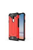 LG G7 Uyumlu Kılıf Crash Silikon Kapak Kırmızı