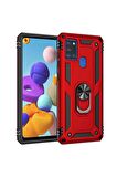 Samsung Galaxy A21S Uyumlu Kılıf Vega Kapak Kırmızı
