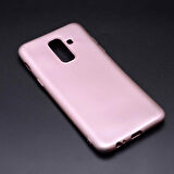Samsung Galaxy A6 2018 Uyumlu Kılıf Premier Silikon Kapak Rose Gold