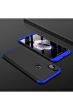 Xiaomi Mi 6X Uyumlu Kılıf Ays Kapak Siyah-Mavi
