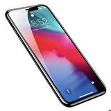 Apple iPhone XS Max Uyumlu Kenarları Kırılmaya Dayanıklı Cam Ekran Koruyucu