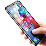 Apple iPhone XS Max Uyumlu Kenarları Kırılmaya Dayanıklı Cam Ekran Koruyucu