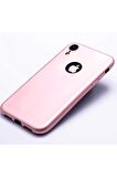Apple iPhone XR Uyumlu Kılıf Premier Silikon Kapak Rose Gold