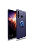 Huawei Y6P Uyumlu Kılıf Ravel Silikon Kapak Mavi
