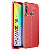 Huawei Y6P Uyumlu Kılıf Niss Silikon Kapak Kırmızı