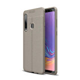 Samsung Galaxy A9 2018 Uyumlu Kılıf Niss Silikon Kapak Gri