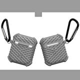 Apple Airpods Uyumlu Kılıf Airbag 02 Silikon Gri