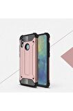 Huawei P Smart 2019 Uyumlu Kılıf Crash Silikon Kapak Rose Gold