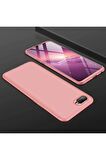 Oppo RX17 Neo Uyumlu Kılıf Ays Kapak Rose Gold