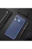 Samsung Galaxy M30 Uyumlu Kılıf Negro Silikon Kapak Lacivert