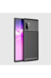 Samsung Galaxy Note 10 Plus Uyumlu Kılıf Negro Silikon Kapak Siyah