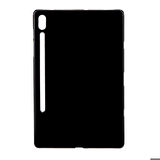 Samsung Galaxy Tab S6 T860 Uyumlu Tablet Kılıfı Şeffaf Süper Silikon Kapak Siyah