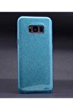 Samsung Galaxy S8 Uyumlu Kılıf Shining Silikon Mavi