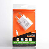 ZR-A2000 2 Usb li Lightning Ev Şarj Seti