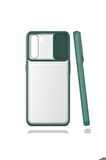 Oppo A91 Uyumlu Kılıf Lensi Kapak Koyu Yeşil