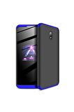 Xiaomi Redmi 8A Uyumlu Kılıf Ays Kapak Siyah-Mavi