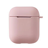Apple Airpods Uyumlu Kılıf Uyumlu Kılıf Silkon Soft Yüzey Esnek Yumuşak Airbag 11 Kılıf Pembe