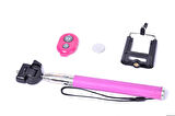 Z07-1 Bluetoothlu Selfie Çubuğu Pembe