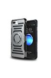 Apple iPhone 7 Plus Uyumlu Kılıf 2 in 1 Kol Bandı Füme