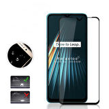 Realme 6İ Uyumlu Kenarları Kırılmaya Dayanıklı Cam Ekran Koruyucu