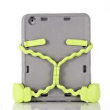 Apple iPad 2 3 4 Uyumlu Çocuk Tablet Kılıfı Eva Boxer Standlı Kılıf Gri