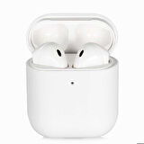 Apple Airpods Uyumlu Kılıf Silk Silikon Beyaz
