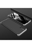 Samsung Galaxy A31 Uyumlu Kılıf Ays Kapak Siyah-Gri