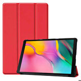 Huawei MatePad T8 Uyumlu Tablet Kılıfı Smart Cover Standlı Akıllı Kılıf Kırmızı