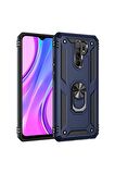 Xiaomi Redmi 9 Uyumlu Kılıf Vega Kapak Mavi