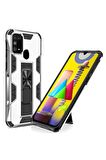 Samsung Galaxy M31 Uyumlu Kılıf Volve Kapak Gri