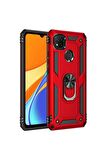Xiaomi Redmi 9C Uyumlu Kılıf Vega Kapak Kırmızı