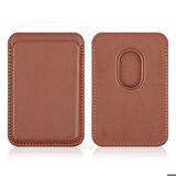 Apple iPhone 12 Uyumlu Cardsafe Kartlık Kahverengi