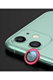 Apple iPhone 12 Mini Uyumlu CL-02 Kamera Lens Koruyucu Kırmızı