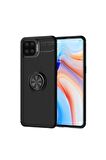 Oppo Reno Uyumlu A73 Kılıf Ravel Silikon Kapak Siyah
