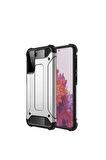 Samsung Galaxy S21 Plus Uyumlu Kılıf Crash Silikon Kapak Gri