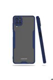 Samsung Galaxy A12 Uyumlu Kılıf Parfe Kapak Lacivert