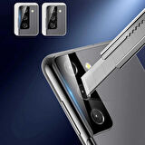 Samsung Galaxy S21 Ultra Uyumlu Kamera Lens Koruyucu Cam Filmi
