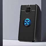 Xiaomi Redmi Note 9T Uyumlu Kılıf Ravel Silikon Kapak Siyah-Mavi