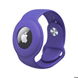 Airtag Anahtarlık Kordon Lila