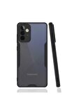 Samsung Galaxy A72 Uyumlu Kılıf Parfe Kapak Siyah